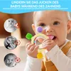 2 Stück Beißring Baby, BPA-frei Zahnungshilfe aus Silikon, Produktbild-Vorschau 6