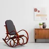 ModernHome TXWQM-F001 Schaukelstuhl - grau-braun Produktbild-Vorschau 3