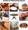 A collage of images related to woodworking, including ingredients, tools, and finished products. Produktbild-Vorschau