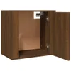vidaXL Nástenný nočný stolík Brown Oak Optics 50x30x47 cm Náhľad obrázku produktu 6