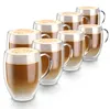 Arendo doppelwandige Gläser, Thermogläser, 8er Set, Latte Produktbild-Vorschau 1
