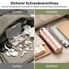 Aluminium 7-Tage-Medikamentenbox, große Fächer, stapelbar, Produktbild-Vorschau 3