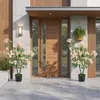 KOMFOTTEU 90cm Kunstbaum mit Rosa Blüten, Künstlicher Produktbild-Vorschau 8