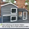 zooprinz Hasenstall Kaninchenstall Dream Grey | mit Auslauf Produktbild-Vorschau 2