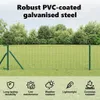 vidaXL Clôture Euro Vert 0,8 x 10 m Fer revêtu de PVC Voir les images du produit 5