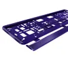 2 Kennzeichenhalter kurz 46 cm Lila Hochglanz lackiert für Produktbild-Vorschau 2