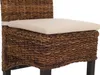 A close-up view of a woven chair seat and back. Produktbild-Vorschau