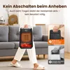 Elektrischer Heizlüfter mit 3D-Flammeneffekt, leise & Produktbild-Vorschau 6