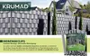KRUMAD Befestigungsclips für Sichtschutzstreifen 20 Stücke Produktbild-Vorschau 2