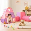 4-Teiliges Kinder Spielzelt Tunnel Spielplatz Pop-up Produktbild-Vorschau 2