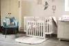 Veres Monaco Babybett / Gitterbett (120x60 cm) - Weiß Grau Produktbild-Vorschau 2