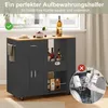 UnboxG Mobile Kücheninsel mit Eichenholz-Arbeitsplatte – Produktbild-Vorschau 6