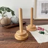 Holz-Wollhalter mit drehbarem Zylinder – Fadenabwickler für Produktbild-Vorschau 5