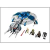 A LEGO Star Wars Droid Gunship set with minifigures displayed in front of it. Podgląd zdjęcia produktu