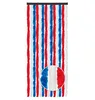 Flauschvorhang Wohnmobil 56x185cm Rot/Weiß/Blau, Chenille Produktbild-Vorschau 1