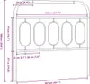 vidaXL Ersatz-Kopfteil Metall Schwarz 107 cm Produktbild-Vorschau 6