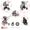 BabyLux® Kočík 3v1 Set GAVIA, Skladací, Sada Lahkých Náhľad obrázku produktu 12