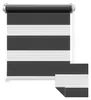 Doppelrollo Fenster ohne Bohren Zevra 140x160cm dunkelgrau Produktbild-Vorschau 1