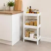 Badregal 3-stufig Küche 36x71 cm Kunststoff, weiß Produktbild-Vorschau 6