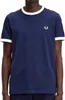 Fred Perry Taped Ringer Shirt Herren Anteprima dell’immagine prodotto 1
