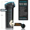 Arendo Protein Shaker avec échelle de mesure, transparent - Voir les images du produit 2