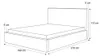 Polsterbett BONZO 180x200 Vanille Cord mit Bettkasten & Produktbild-Vorschau 6