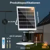 Lampada solare a LED con sensore di movimento, lampada a Anteprima dell’immagine prodotto 9