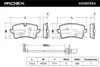 RIDEX 402B0554 Bremsbeläge Satz Hinten für AUDI A4 Avant Produktbild-Vorschau 3