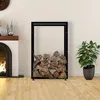 CLP Kaminholzständer Keri V2 schwarz 25x80x125 cm Produktbild-Vorschau 4