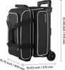 VEVOR Bowlingballtasche für 2 Bälle mit Doppelrollen & Produktbild-Vorschau 8