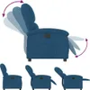 vidaXL Poltrona relax in velluto blu Anteprima dell’immagine prodotto 6