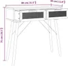 Tavolo consolle marrone 80x30x75 cm in legno massiccio di Anteprima dell’immagine prodotto 7