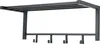 LOFT42 Bergamo Wandgaderobe 4 Haken- Metall - Schwarz Produktbild-Vorschau 3