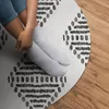 Rhomben aus Linien – Vinyl Fußmatte – Ø 80cm – Rutschfest – Produktbild-Vorschau 3