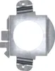 A metal adapter with a circular cutout in the center, on a white background. Náhled obrázku produktu