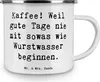 Mr. & Mrs. Panda Emaille Becher Spruch Freude am Kaffee - Produktbild-Vorschau 3