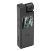 A black body camera with a small LCD screen displaying a cyclist, shown from a side-angle against a white background. Náhľad obrázku produktu