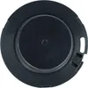 A close-up, top-down view of a black, circular filter designed for a vacuum cleaner. Produktbild-Vorschau
