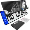 A set of frameless license plate holders with accessories. Produktbild-Vorschau