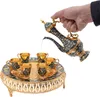 Teekanne Set mit 6 Teetassen Teetablett exquisites Produktbild-Vorschau 4