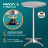CASARIA® Table Basse Mange debout Aluminium - Table à Voir les images du produit 3