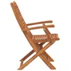 Eleganten-Stil Gartenstühle mit Armlehnen 2 Stk. Klappbar Produktbild-Vorschau 6