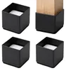Relaxdays Meubelverhogers, set van 4, vierkant, afmetingen: Productafbeelding-voorbeeld 1