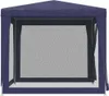 vidaXL Partyzelt mit 4 Mesh-Seitenwänden Blau 2,5x2,5 m Produktbild-Vorschau 4