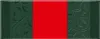 A close-up of a dark green package with a red band in the center, featuring embossed floral patterns. Produktbild-Vorschau