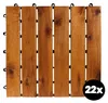 Linder Exclusiv Akazien-Terrassenfliesen 30x30 cm 22 Stück Produktbild-Vorschau 1
