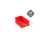 Rote Sichtlagerbox 2.0 | HxBxT 7,5x10x17,5cm | 0,8 Liter | Produktbild-Vorschau 2