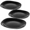 Piatto KADAX 'Moiano', piatto nero, piatto 28 cm, tre pezzi Anteprima dell’immagine prodotto 8