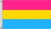 LGBT Regenbogenflagge groß 90 x 150 cm Pansexualität F2 Produktbild-Vorschau 3