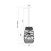 Pendelleuchte ARONA NATURAL 1xG9 Ø25 cm Weiß Rattan Produktbild-Vorschau 5